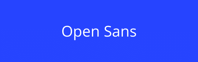 open sans typographie